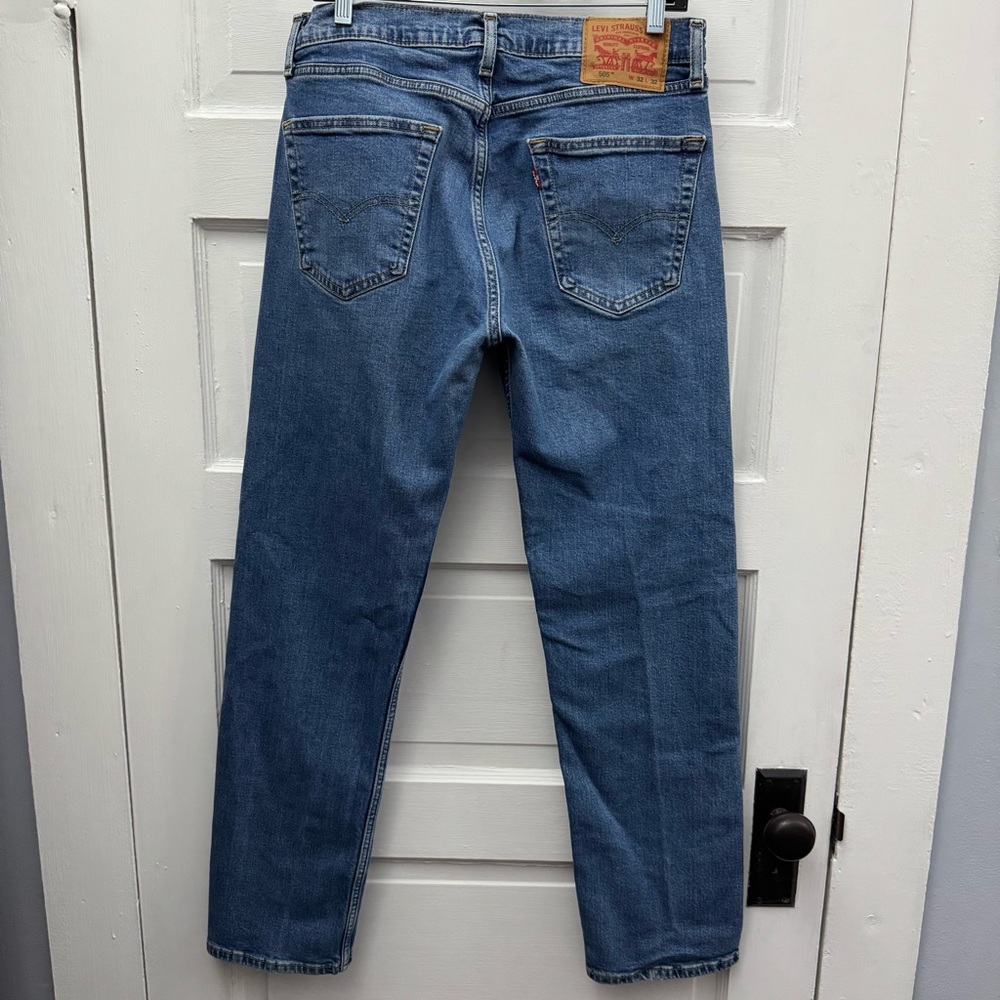 Levi’s 505 Waterless Straight Leg Jeans Men’s W32 L32 - Picture 3 of 9